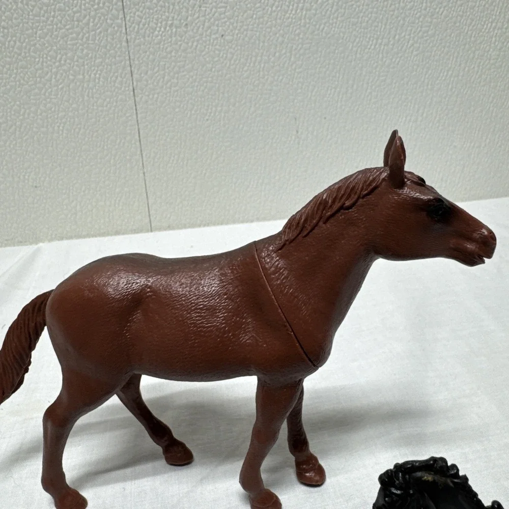 Vintage Miniature Horse Lot of 12 Toy Figures Plastic Resin Schleich Safari